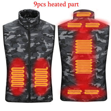 Load image into Gallery viewer, Electric Heated Vest USB Battery Pack Compatible - Camo
